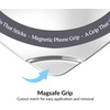 image:imageVelvet Caviar Suction Cup Phone Case Mount Compatible with MagSafe Devices Only  Magnetic Silicone Sticky Phone Grip Holder for iPhone Back of Phone  Mirror Gripper Silver Chrome HeartSilver Chrome Heart