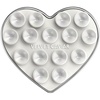Silver Chrome Heart