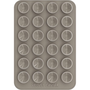 image:imageVelvet Caviar Suction Cup Phone Case Mount Compatible with MagSafe Devices Only  Magnetic Silicone Sticky Phone Grip Holder for iPhone Back of Phone  Mirror Gripper Silver Chrome HeartGrey