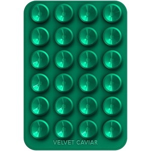 image:imageVelvet Caviar Suction Cup Phone Case Mount Compatible with MagSafe Devices Only  Magnetic Silicone Sticky Phone Grip Holder for iPhone Back of Phone  Mirror Gripper Silver Chrome HeartEmeral Green