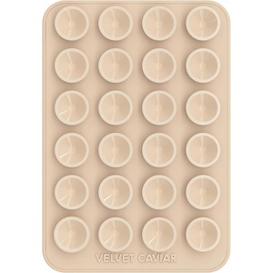 image:imageVelvet Caviar Suction Cup Phone Case Mount Compatible with MagSafe Devices Only  Magnetic Silicone Sticky Phone Grip Holder for iPhone Back of Phone  Mirror Gripper Silver Chrome HeartNude
