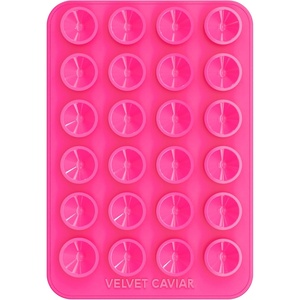 image:imageVelvet Caviar Suction Cup Phone Case Mount Compatible with MagSafe Devices Only  Magnetic Silicone Sticky Phone Grip Holder for iPhone Back of Phone  Mirror Gripper Silver Chrome HeartHot Pink