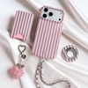 image:imageVELVET CAVIAR compatible with MagSafe Wallet  Magnetic Card HolderPink Chrome Stripes